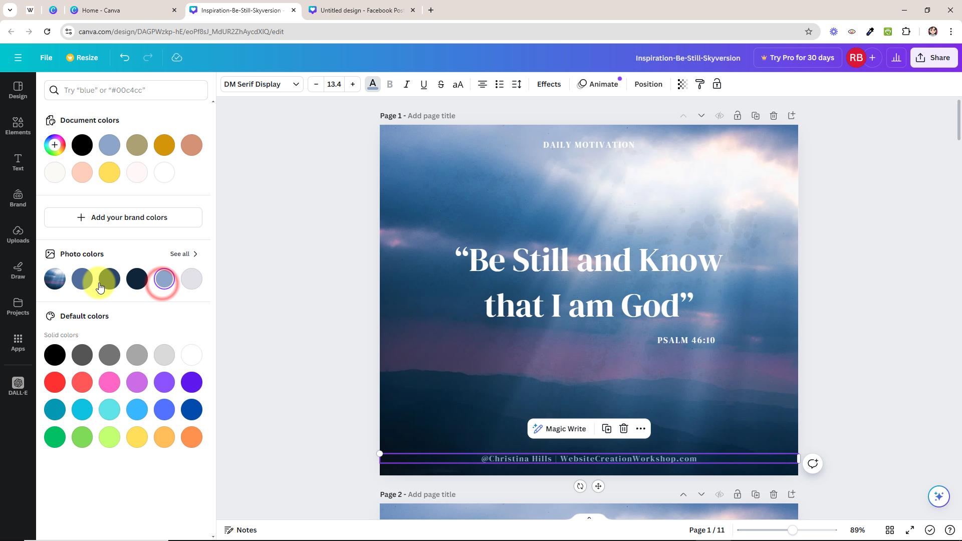 Making an Inspirational Quote Graphic - Graphics Creation Workshop
